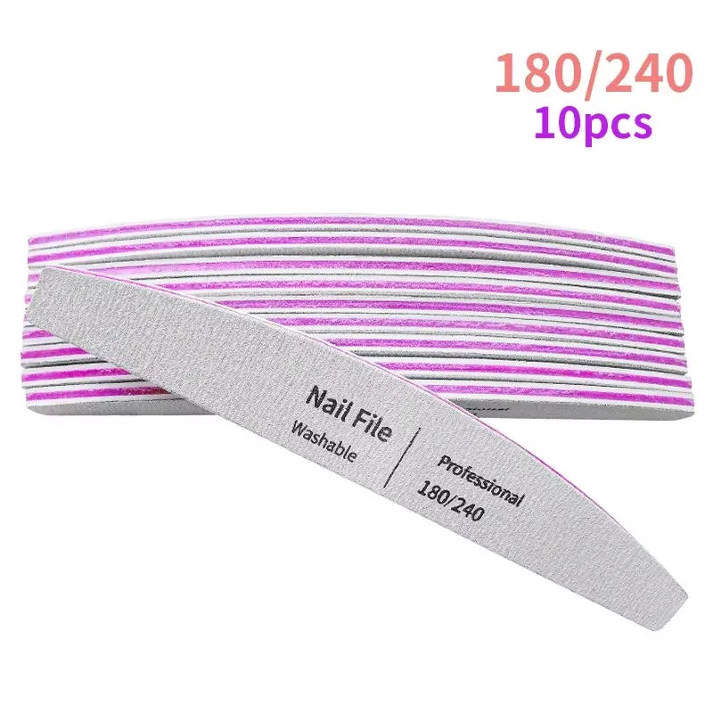Nail File Professional Tools for Manicure Lime Gel Set Polisher
