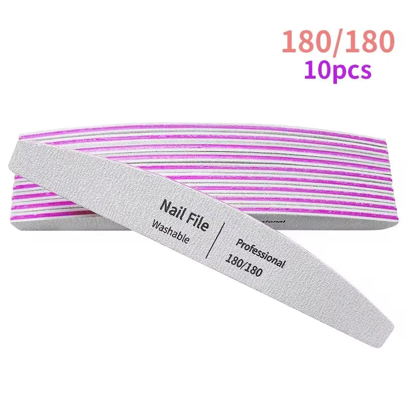 Nail File Professional Tools for Manicure Lime Gel Set Polisher