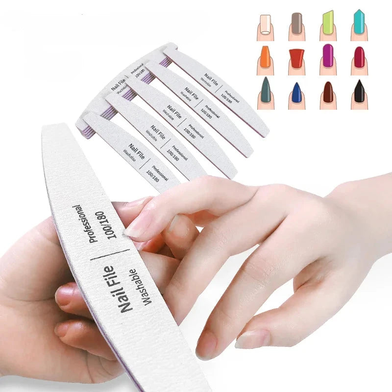 Nail File Professional Tools for Manicure Lime Gel Set Polisher