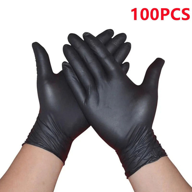 Nitrile Disposable Gloves Pink/Black 20/50/100PCS Powder Latex Free Cleaning Gloves