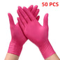 Nitrile Disposable Gloves Pink/Black 20/50/100PCS Powder Latex Free Cleaning Gloves