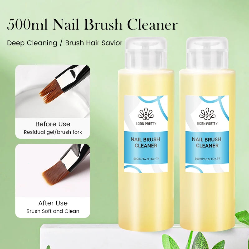 Nail Gel Remover Nail Brush Cleaner Nail Polish Cleaner Solution Liquid Manicure 500ml
