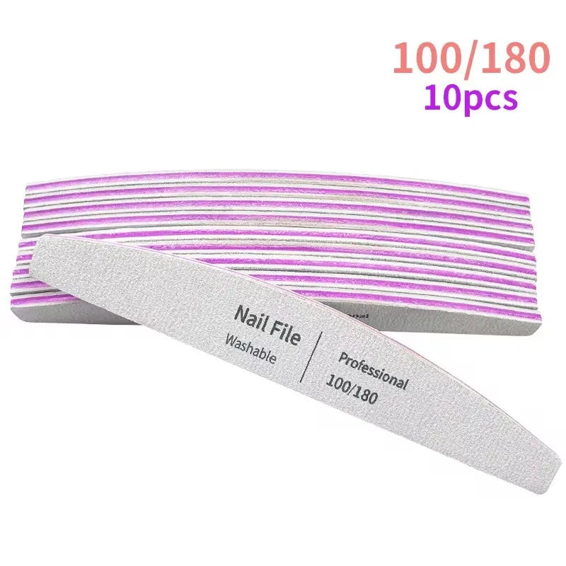 Nail File Professional Tools for Manicure Lime Gel Set Polisher