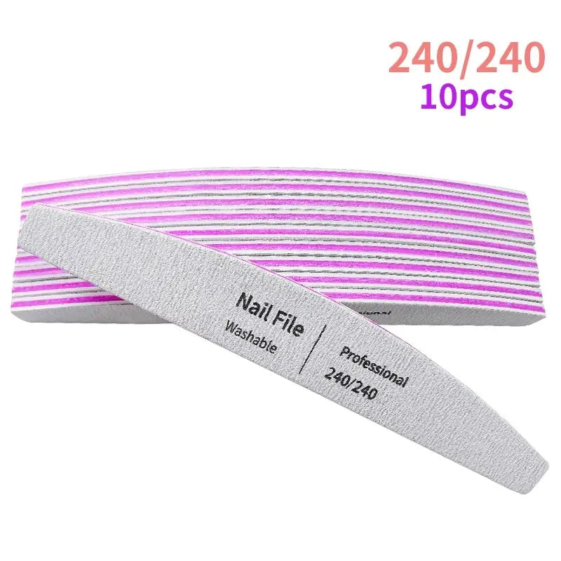 Nail File Professional Tools for Manicure Lime Gel Set Polisher