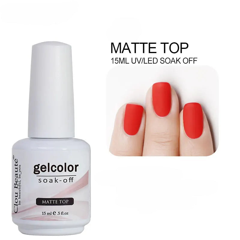 Top Coat and Base Coat UV Gel Nail Manicure