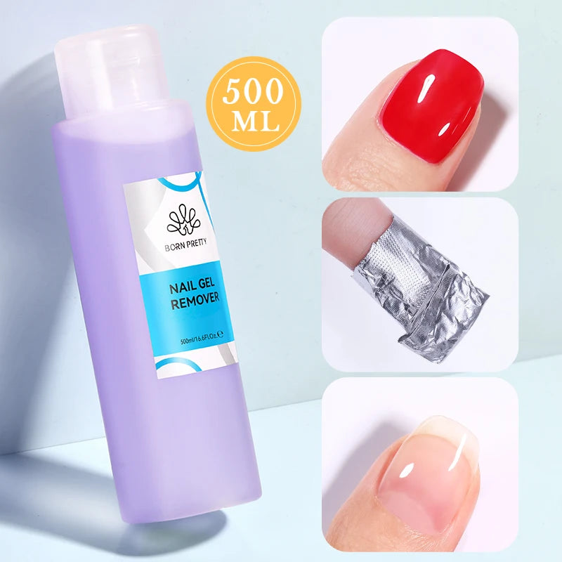 Nail Gel Remover Nail Brush Cleaner Nail Polish Cleaner Solution Liquid Manicure 500ml