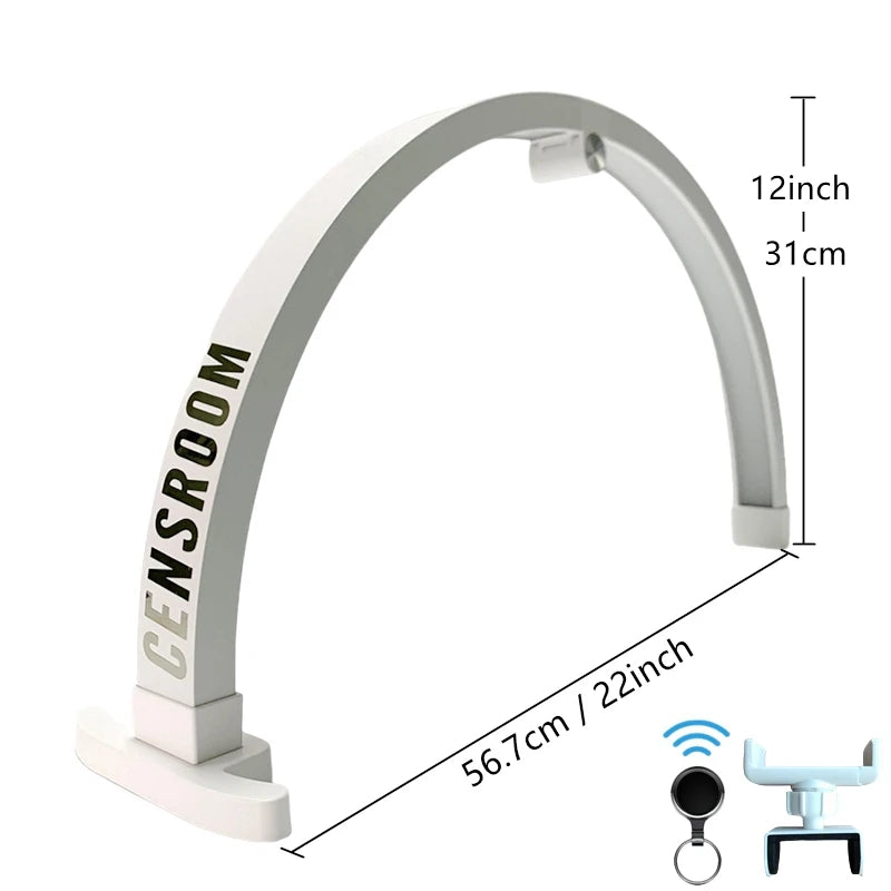 Half Moon Nail Table Lamp 56cm Foldable LED Manicure Desktop Light