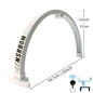 Half Moon Nail Table Lamp 56cm Foldable LED Manicure Desktop Light
