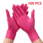 Nitrile Disposable Gloves Pink/Black 20/50/100PCS Powder Latex Free Cleaning Gloves