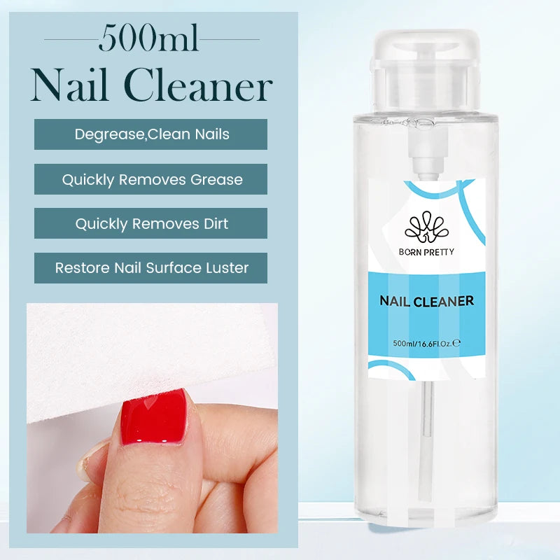 Nail Gel Remover Nail Brush Cleaner Nail Polish Cleaner Solution Liquid Manicure 500ml