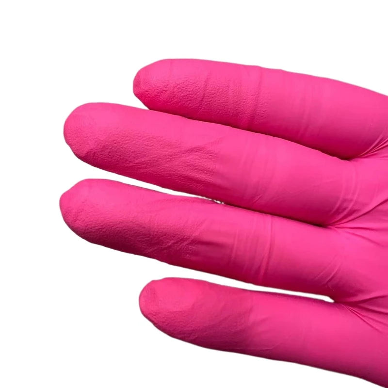 Nitrile Disposable Gloves Pink/Black 20/50/100PCS Powder Latex Free Cleaning Gloves